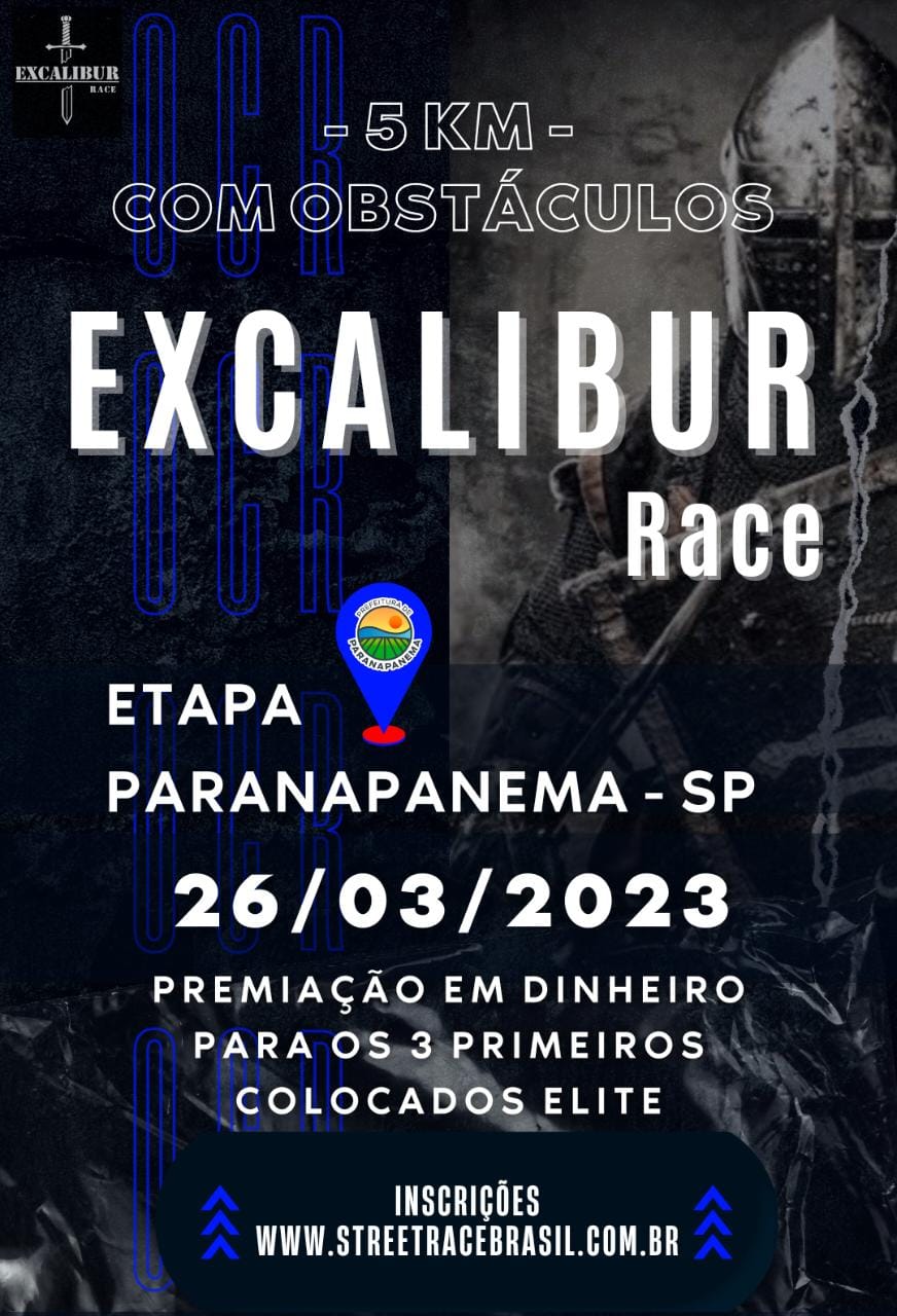 EXCALIBUR RACE – OCR – ETAPA PARANAPANEMA 2023