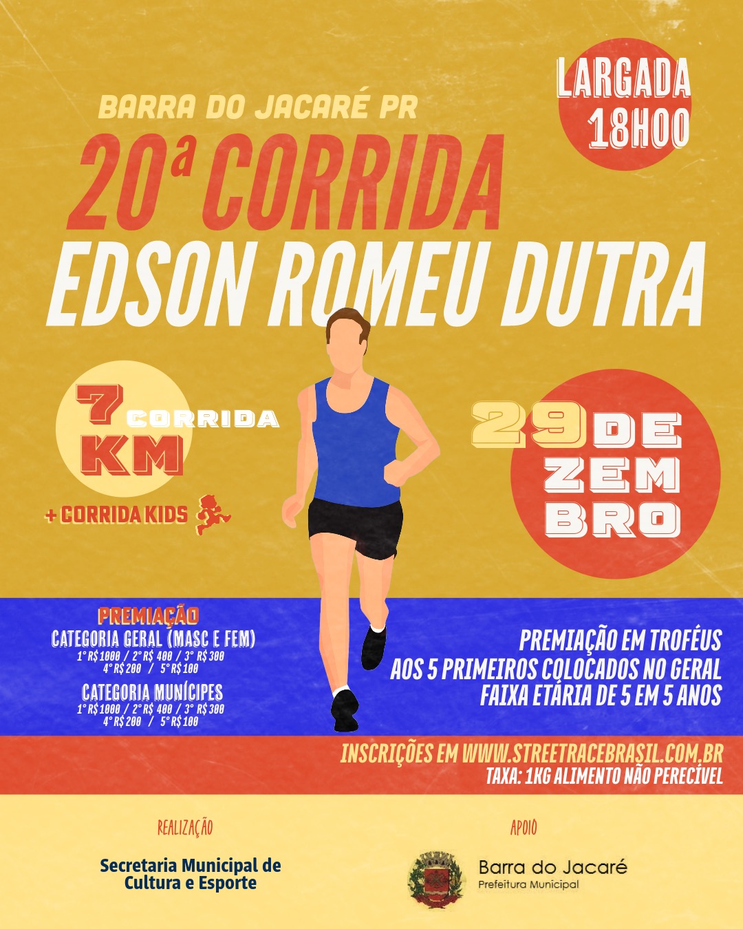 19ª CORRIDA E CAMINHADA DE RUA EDSON ROMEU DUTRA