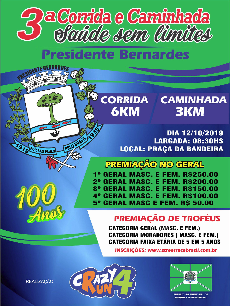 3ª CORRIDA E CAMINHADA “SAÚDE SEM LIMITES”